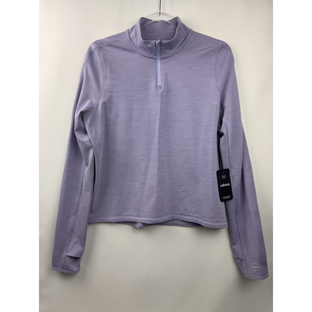 Allbirds Natural Run Mid Layer Tencel 1/4 Zip in Purple Hush Size M
